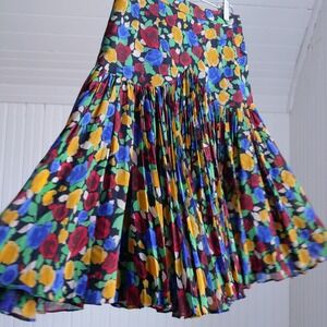 Gorgeous 90s Raul Blanco silk chiffon midi skirt